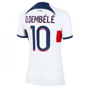 Paris Saint-Germain Ousmane Dembele #10 Koszulka Wyjazdowych Kobiety 2023-24 Krótki Rękaw